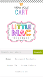 Mobile Screenshot of littlemacboutique.com